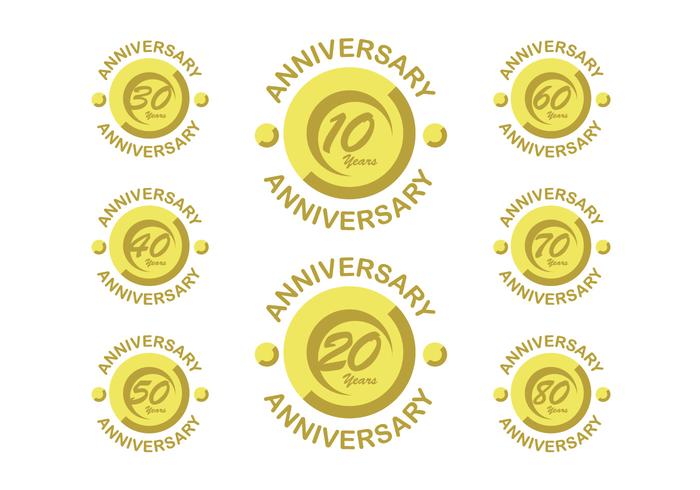 Happy anniversary vectors