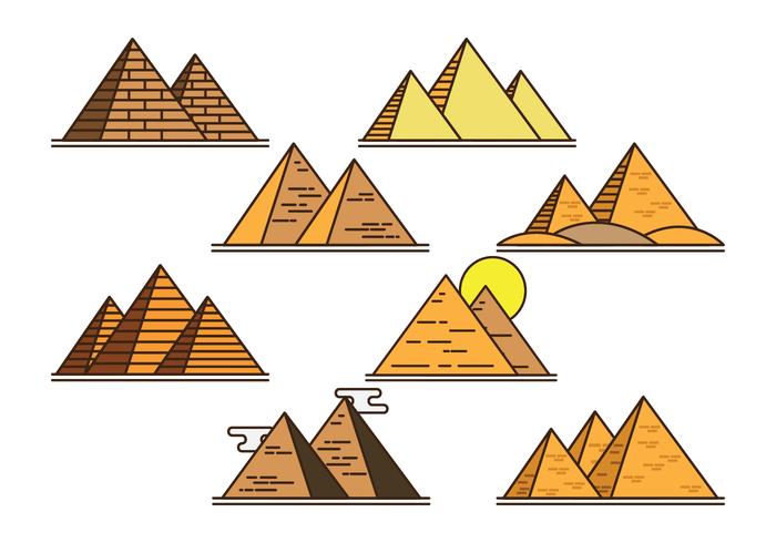 Piramide Vector Icons