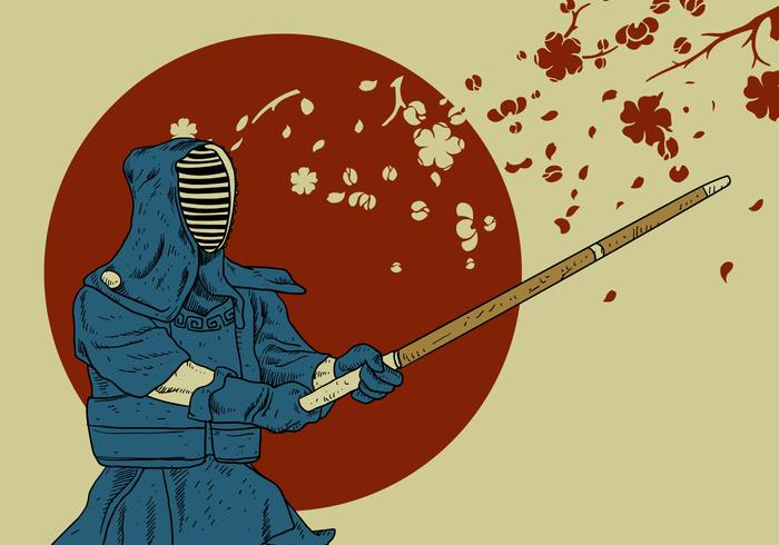 Kendo Master vector