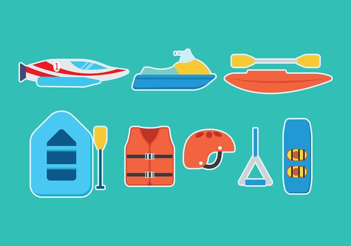 Water Sports Vector Icons