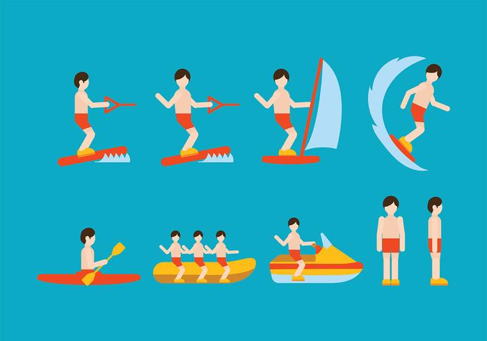 Water Sports Vector Water Sports Vector