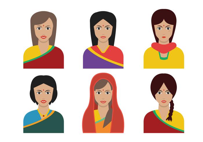 Indian Woman vector