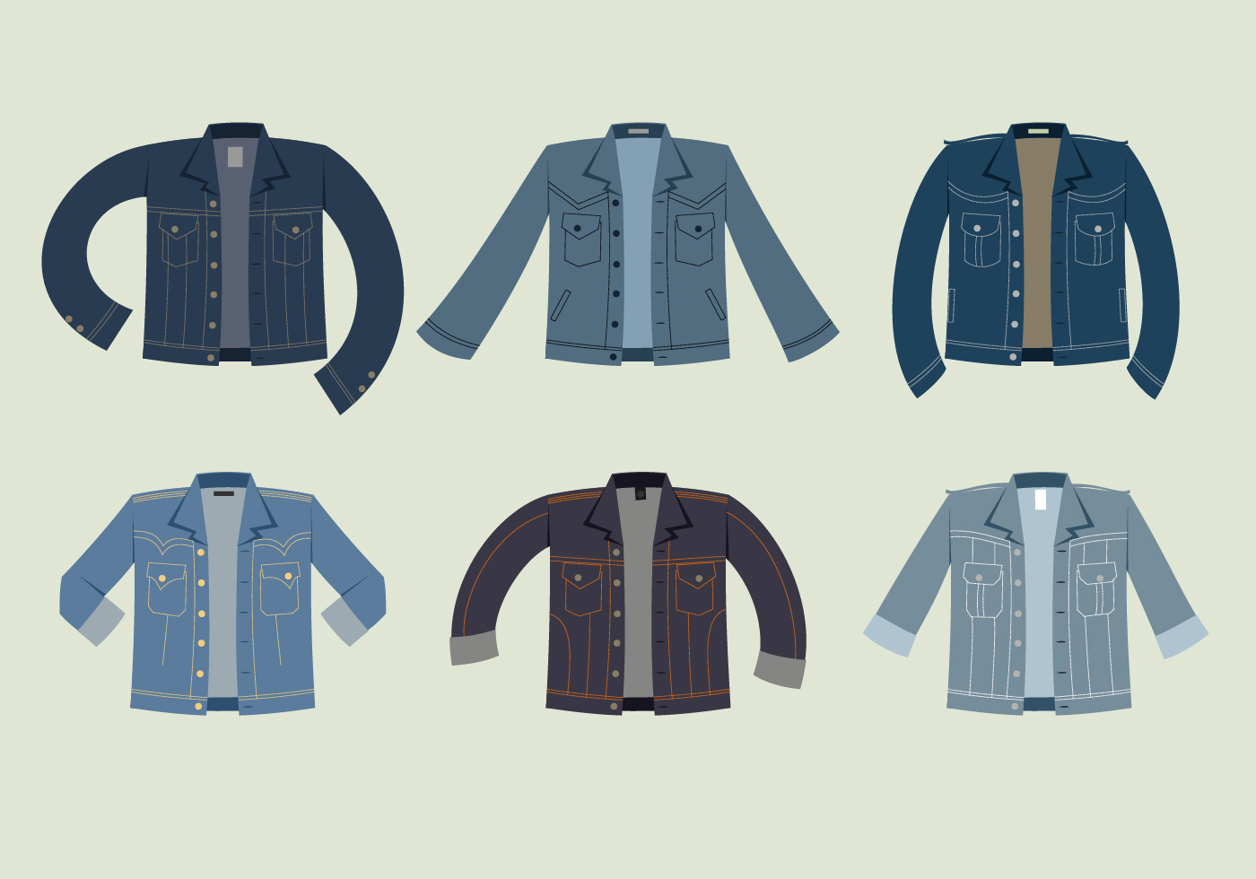 Blue Jean Jacket Free Vector 131905 Vector Art at Vecteezy