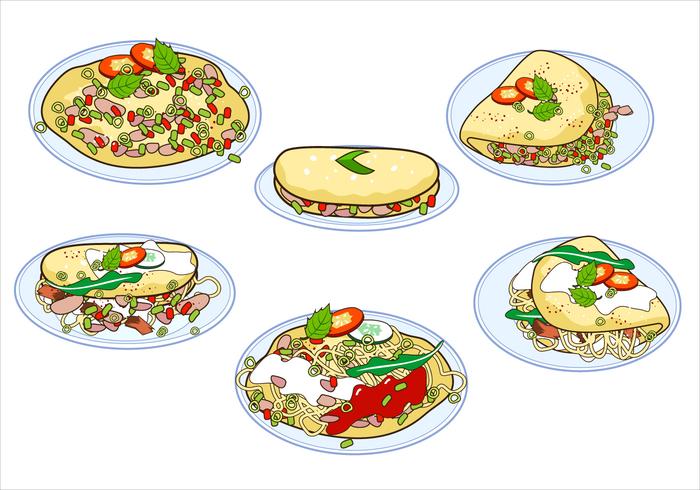 Omelet Free Vector