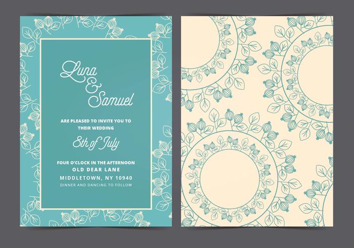 Vector Wedding Invitation