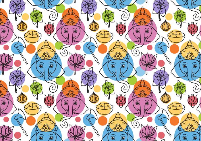 Free Ganesha Pattern Vectors