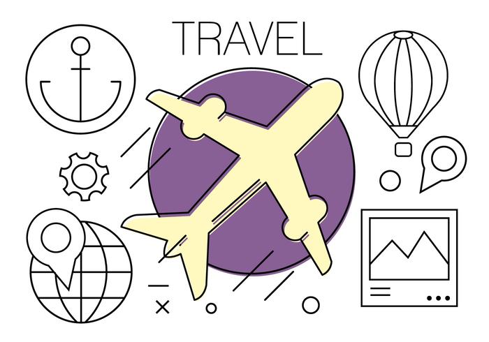 Free Travel Icons vector