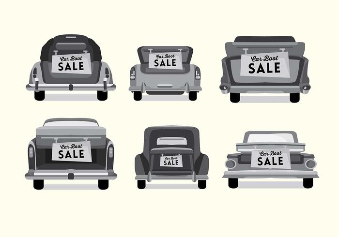 Vintage Car Boot Vector