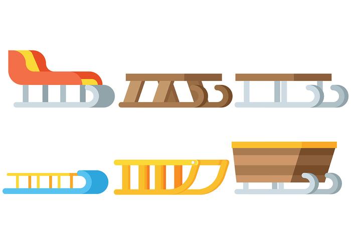 Free Toboggan Icons Vector