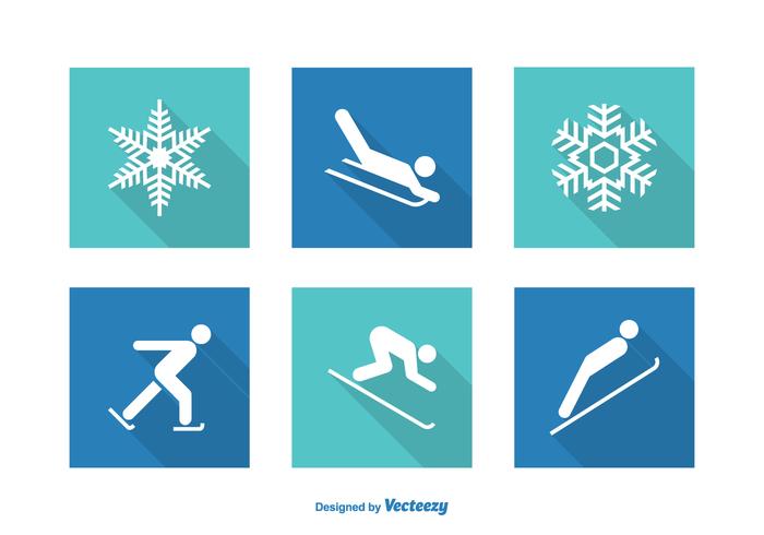 Free Vector Wintersport Icons