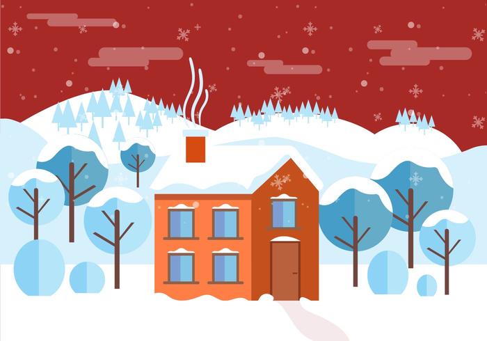 Free Vector Winter Landscape