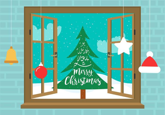 Free Vector Christmas Window