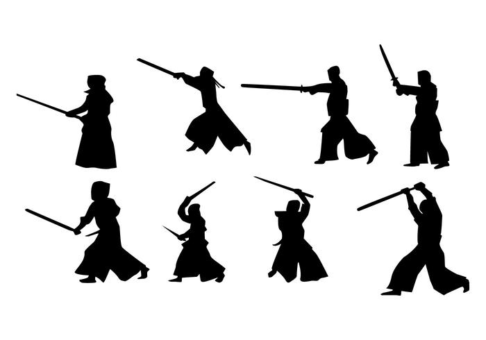 Free Kendo Silhouette Vector Free Kendo Silhouette Vector