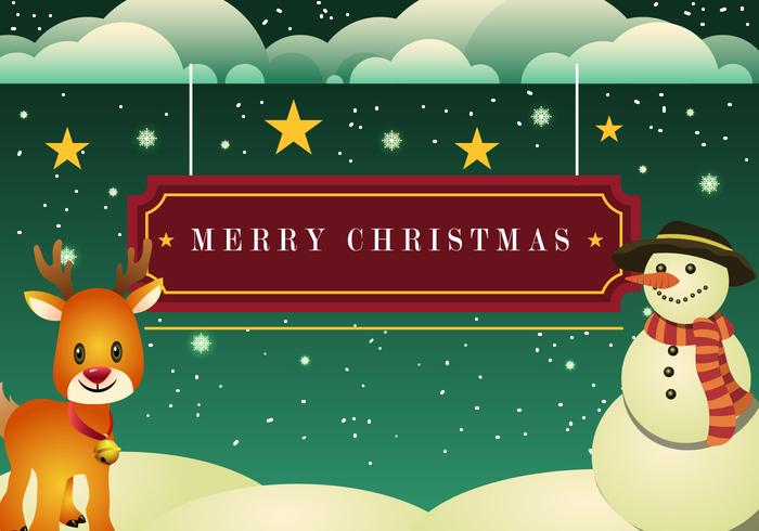 Beautiful Christmas Card vector