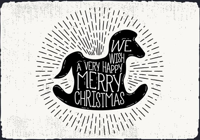 Christmas Greeting Card Vector