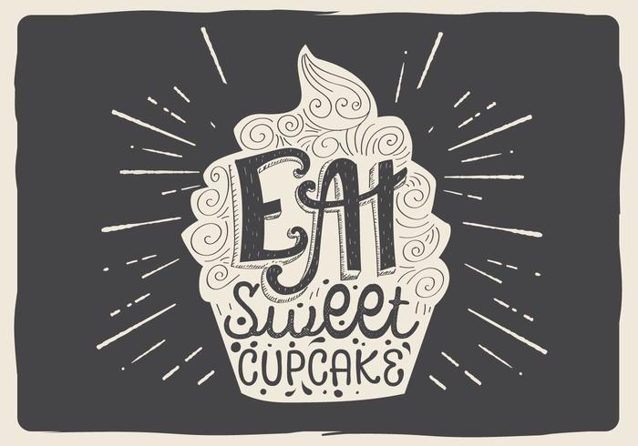 Free Vector Tasty Cupcake