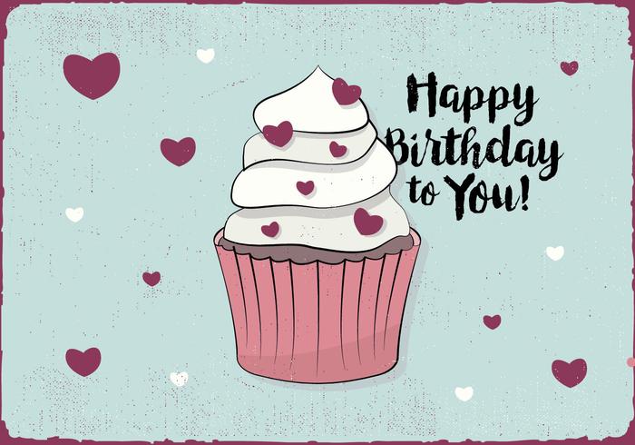 Happy Birthday Greeting Card vector