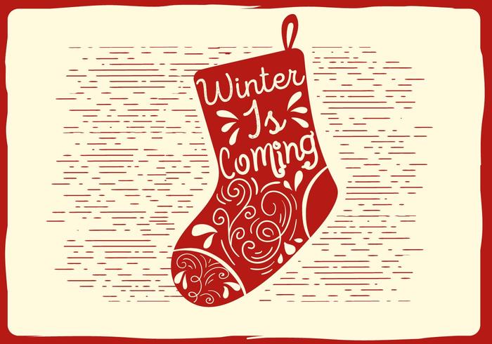 Free Christmas Vector Socks Illustration