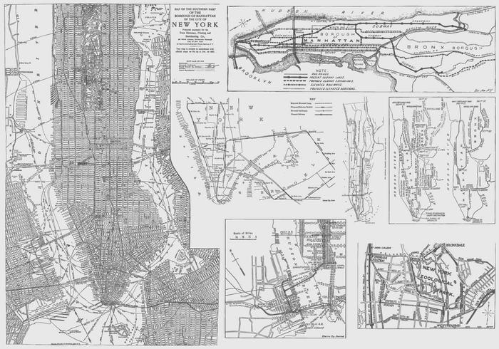 New York Maps vector