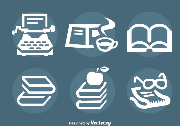 Story Telling And Book Icons Vector Story Telling And Book Icons Vector