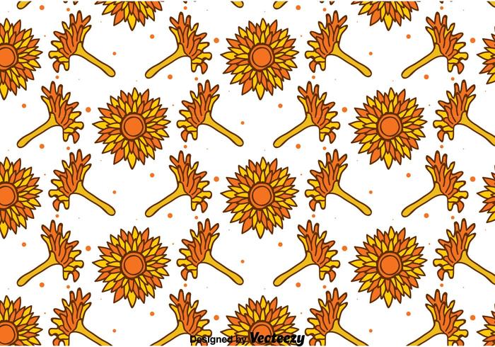 Hand Drawn Calendula Seamless Pattern Hand Drawn Calendula Seamless Pattern