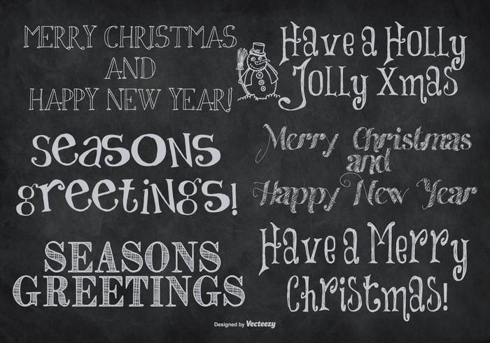 Cute Hand Drawn Style Christmas Lettering vector