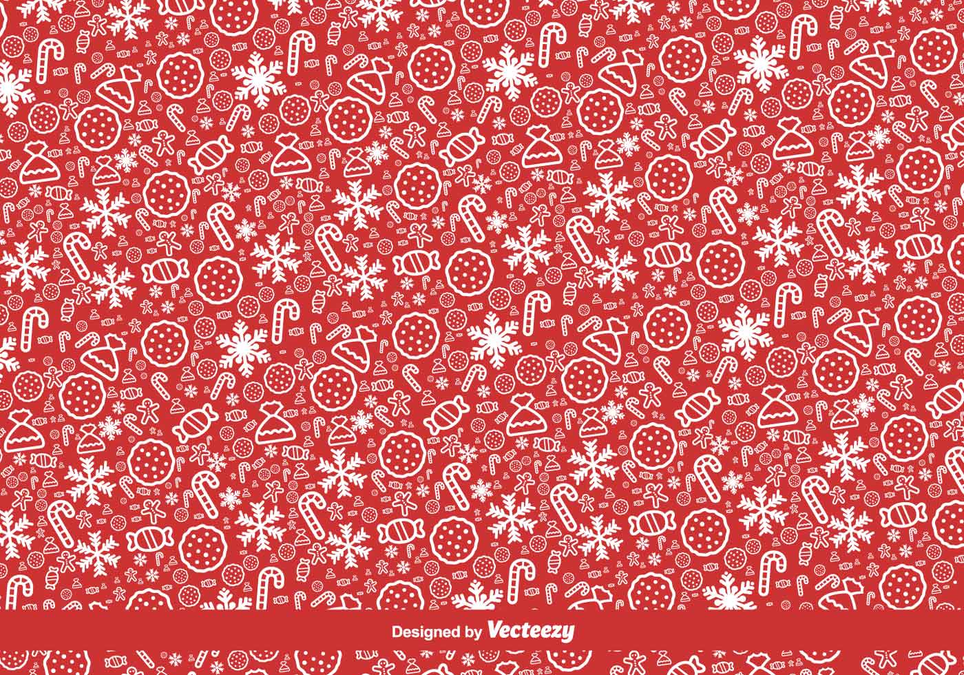 Download Red Christmas Vector Pattern - Download Free Vectors ...