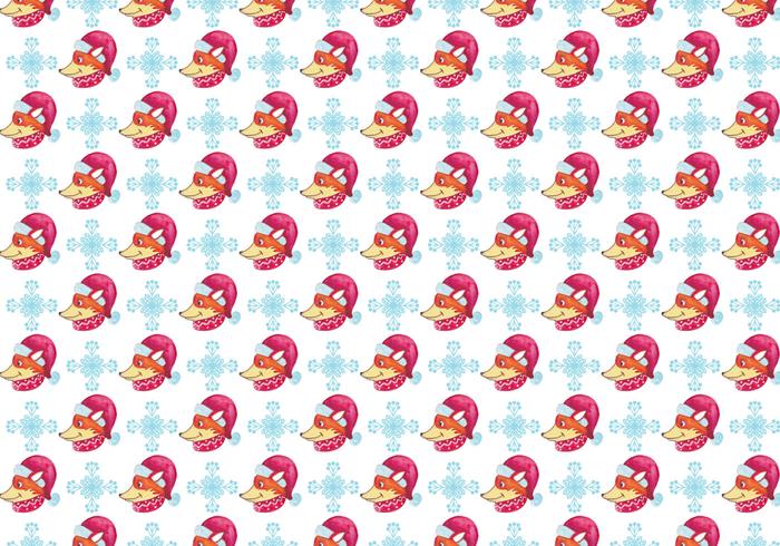 Cute Free Vector Background With Fox
