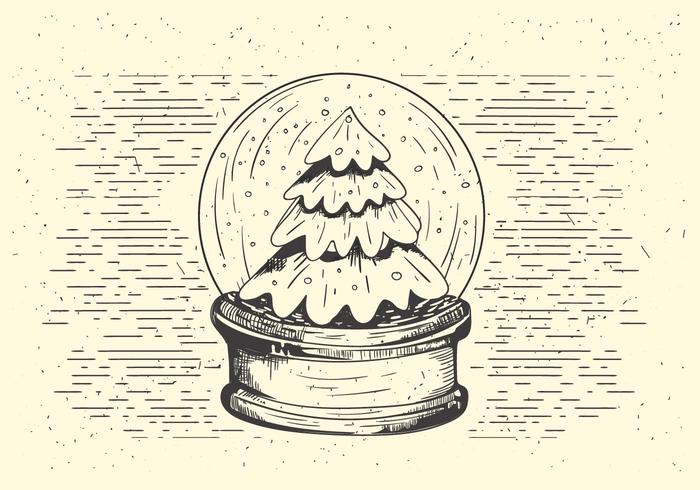 Free Vector Christmas Snow Ball Illustration