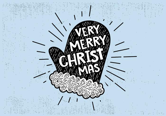 Vintage Hand Drawn Christmas Card Background	 vector