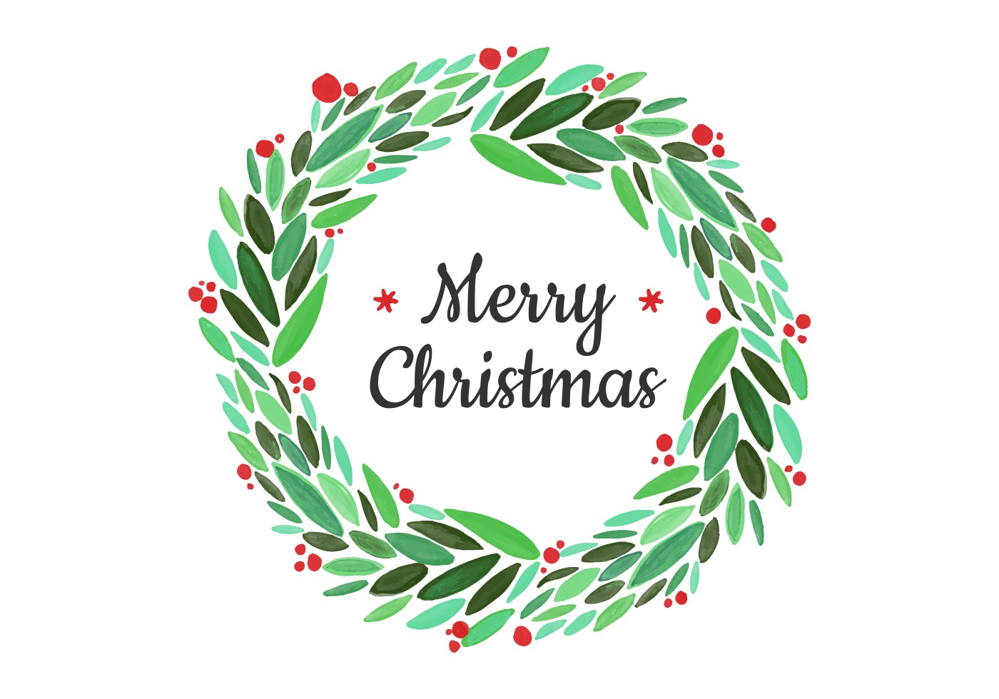 Free Christmas Wreath - Download Free Vector Art, Stock ...
