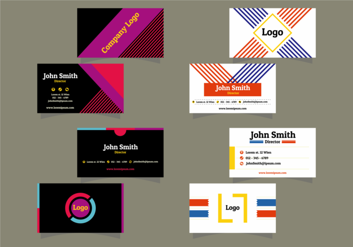 Modern Name Card Vectors