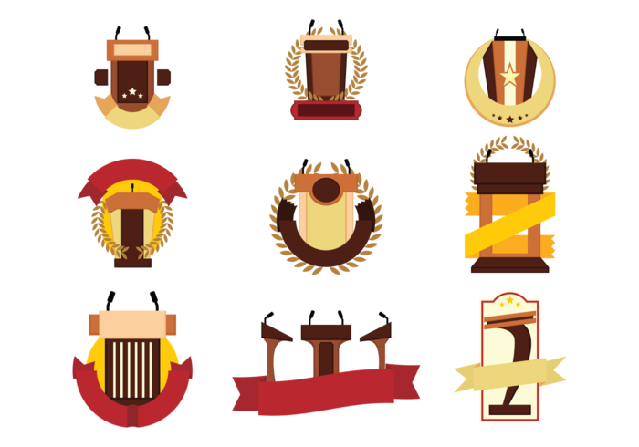 Free Lectern Emblems Vector