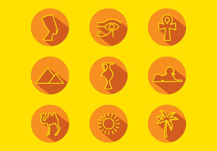 Piramide Icon Set Vector Libre