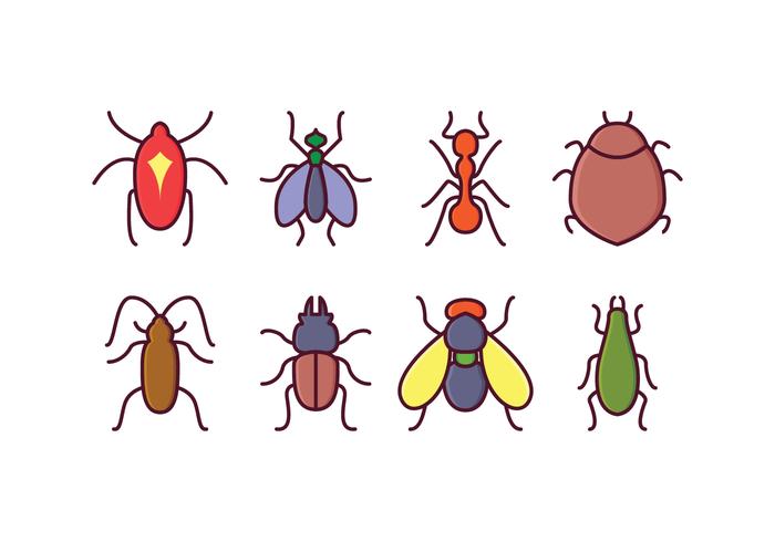 Iconos Gratis de Insectos vector