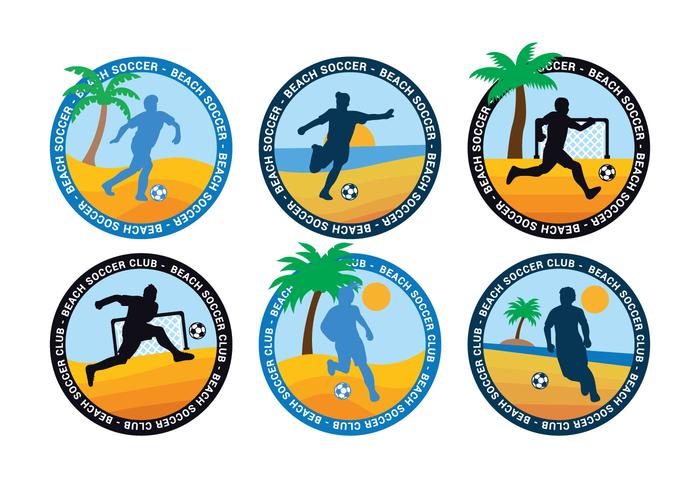 Beach soccer vector