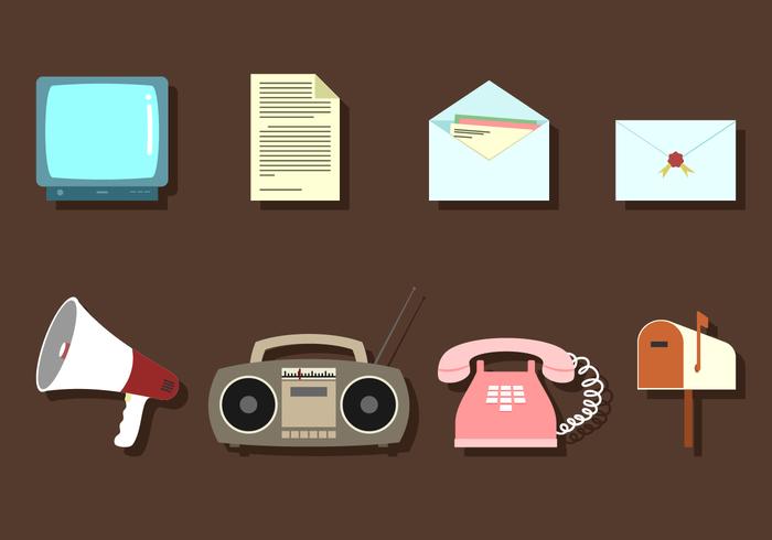 Communication Media Free Vector