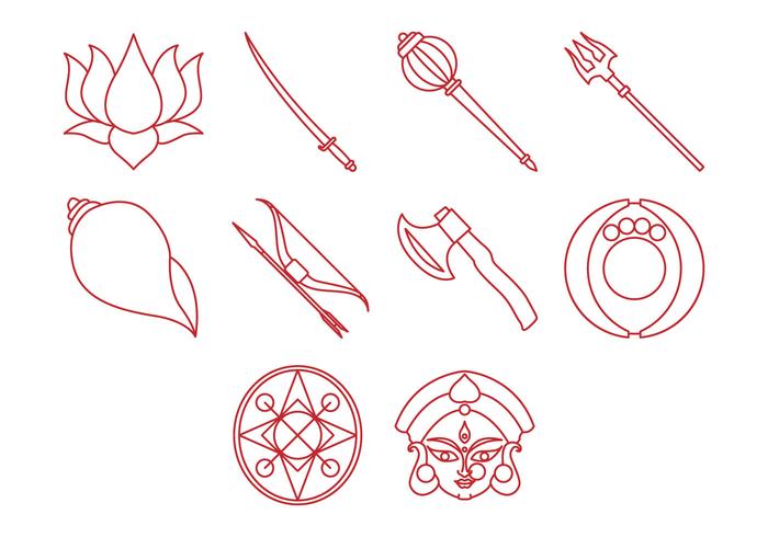 Free Durga Icon Vector Free Durga Icon Vector