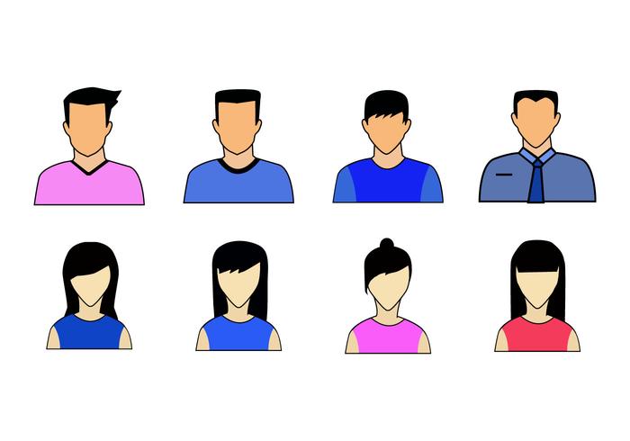 Free People Avatars Icon Vector Free People Avatars Icon Vector