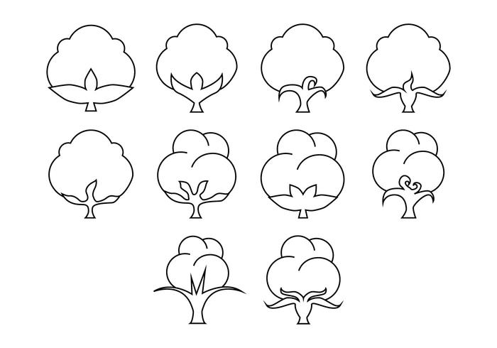 Free Cotton Flower Icon Vector Free Cotton Flower Icon Vector