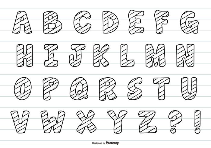 Hand Drawn Alphabet Collection Hand Drawn Alphabet Collection