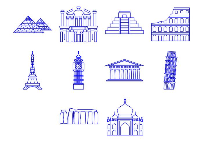 Free World Landmark Icon Vector Free World Landmark Icon Vector