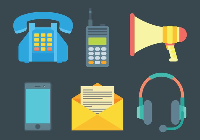 Free Comunication Icons Vector Free Comunication Icons Vector