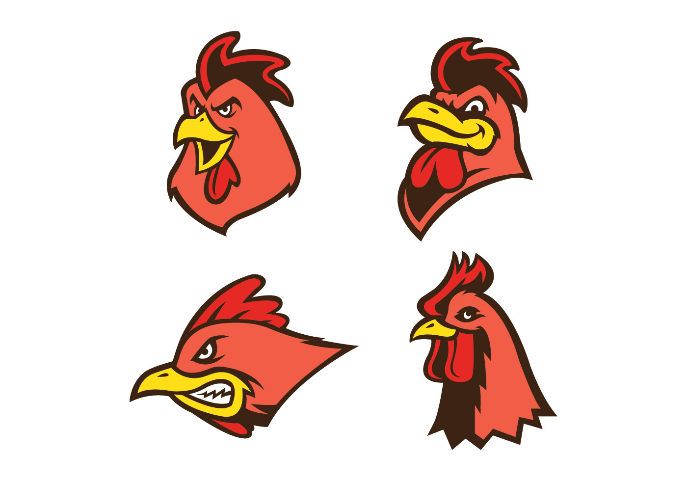Rooster Vector 133015 Vector Art at Vecteezy