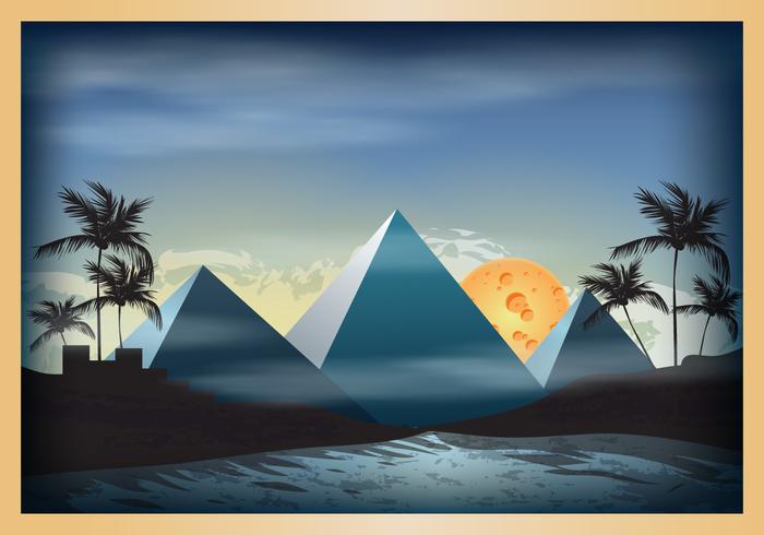 Piramide Scene Illustration Piramide Scene Illustration