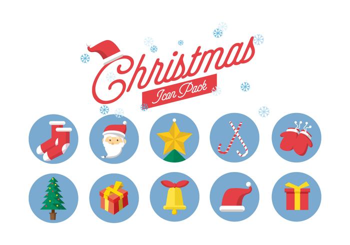 Iconos de Navidad gratis vector