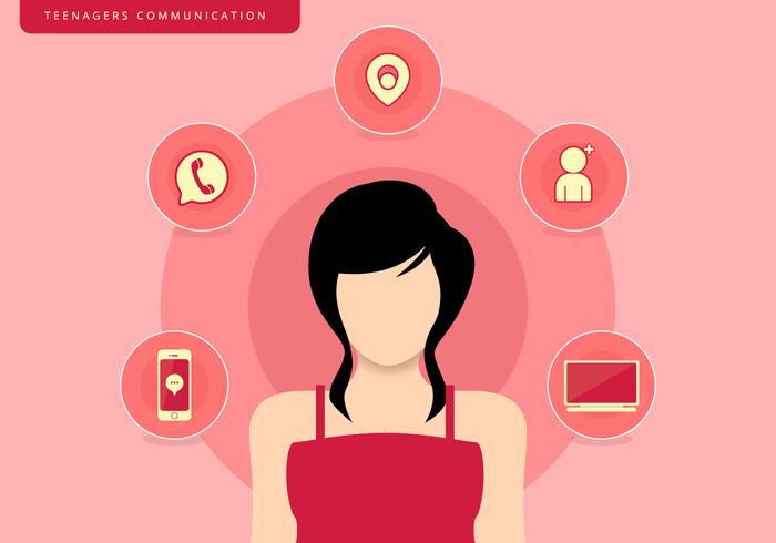 Teenagers Girl Communication Teenagers Girl Communication