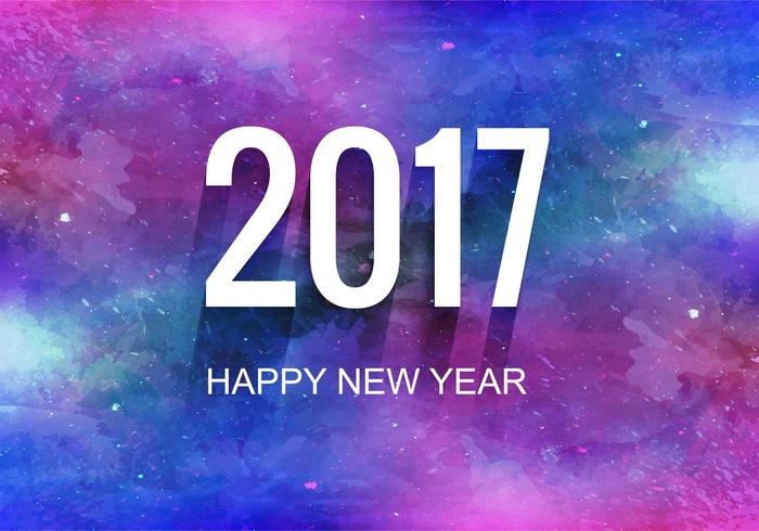 Free Vector Colorful New Year 2017 Background