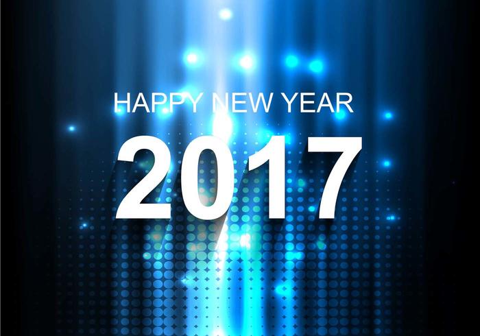 Free Vector Bright New Year 2017 Background