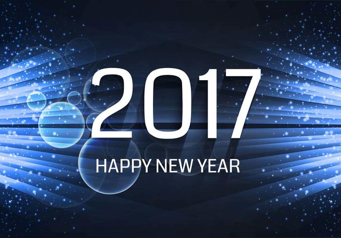 Free Vector New Year 2017 Background